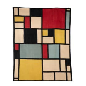 Piet Mondrian Rug. Contemporary Work.