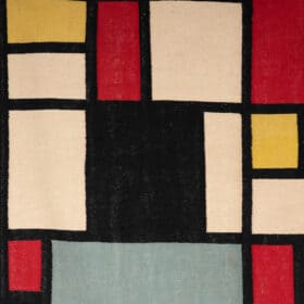 Piet Mondrian Rug. Contemporary Work.