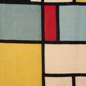 Piet Mondrian Rug. Contemporary Work.