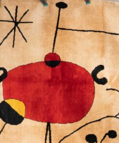 Tapestry inspired by Joan Miró - Red Detail - Styylish