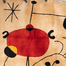 Tapestry inspired by Joan Miró, Contemporary work.