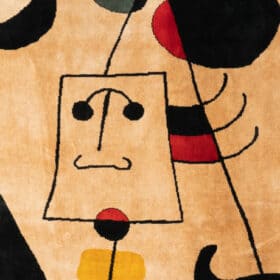 Tapestry inspired by Joan Miró, Contemporary work.