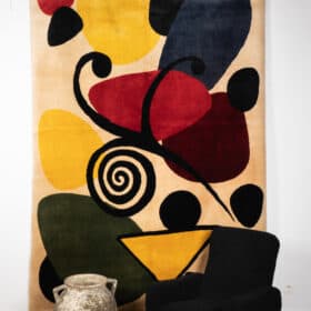 Alexander Calder Inspired Rug, Wool. Contemporary Work.