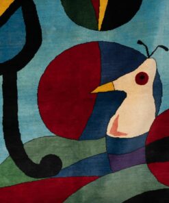 Colorful Joan Miro Rug - Figure Detail - Styylish