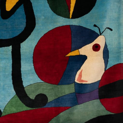 Colorful Joan Miro Rug - Figure Detail - Styylish