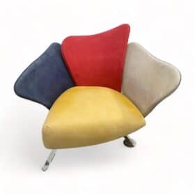 Giorgio Saporiti Flower Lounge Chair for Il Loft, Italy 1990's