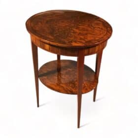 Biedermeier Walnut Side Table, Germany 1815-20