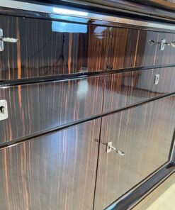 Long Art Deco Sideboard - Silver Details - Styylish