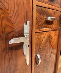 Art Deco Walnut Sideboard - Nickel - Styylish