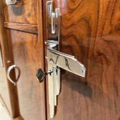 Art Deco Walnut Sideboard - Nickel Details - Styylish