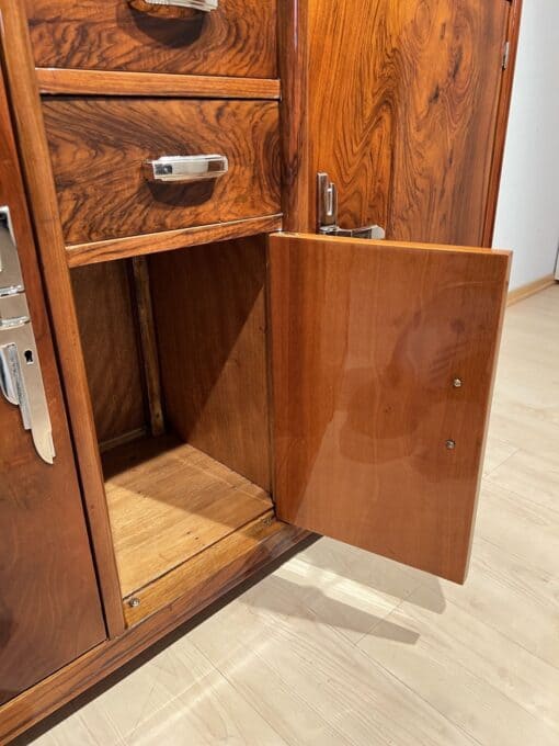 Art Deco Walnut Sideboard - Shelf - Styylish