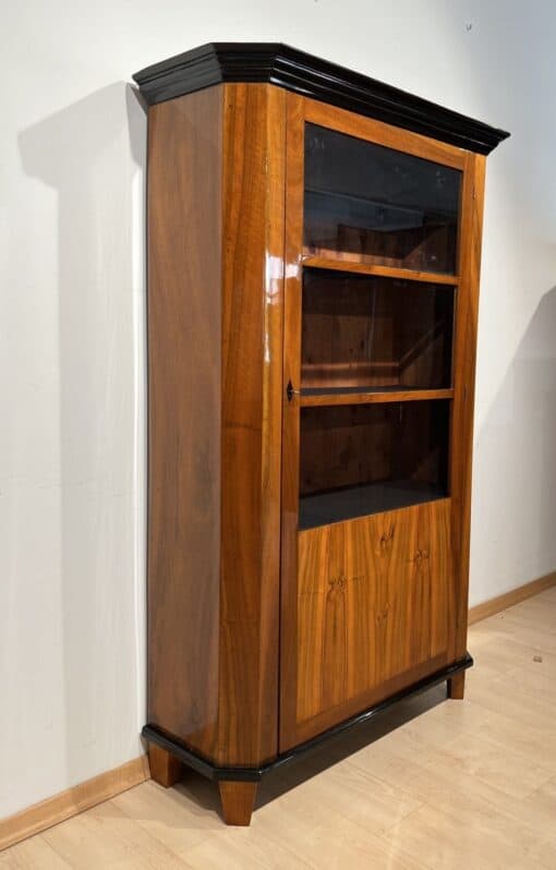 Walnut Biedermeier Bookcase - Side Profile - Styylish