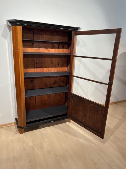 Walnut Biedermeier Bookcase - Interior - Styylish