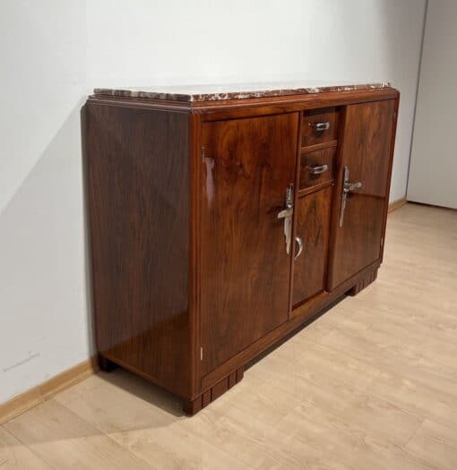 Art Deco Walnut Sideboard - Side - Styylish