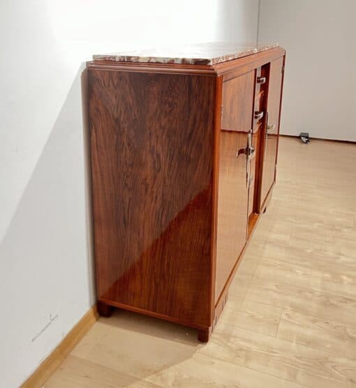 Art Deco Walnut Sideboard - Side Details - Styylish