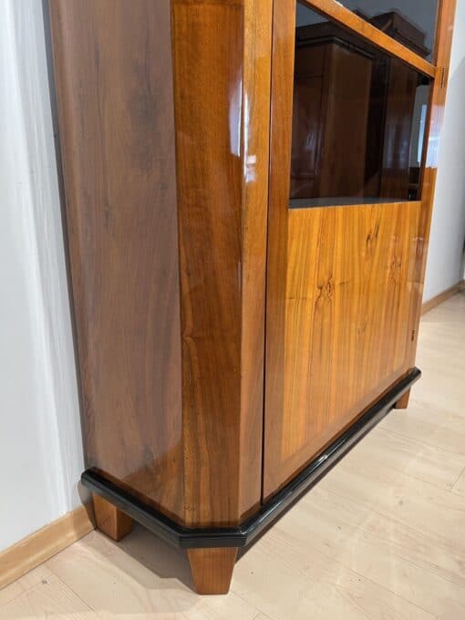 Walnut Biedermeier Bookcase - Bottom Veneer - Styylish