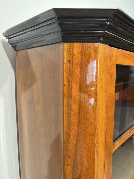 Walnut Biedermeier Bookcase - Top Profile - Styylish