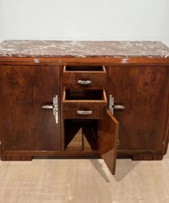 Art Deco Walnut Sideboard - Compartments - Styylish