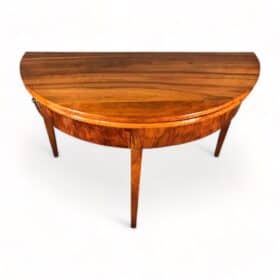 Demi-Lune Walnut Table, South Germany 1820