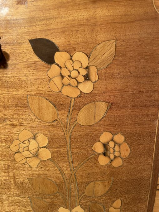 Napoleon III Bookcase- Marquetry details- Styylish