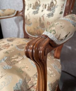 Pair of Louis XV Armchairs- detail of armrest right side- Styylish