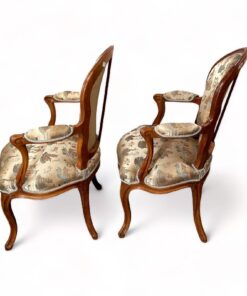 Pair of Louis XV Armchairs- side view of both chairs- Styylish