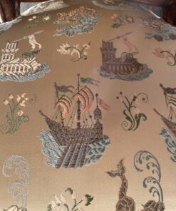 Pair of Louis XV Armchairs- detail of fabric- Styylish