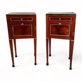 Pair of French Nightstands, Directoire Period 1780-1800