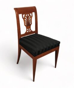 Pair of Neoclassical Side Chairs- three-quarter view- Styylish