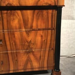 Biedermeier Walnut Dresser- detail of the front right side- Styylish