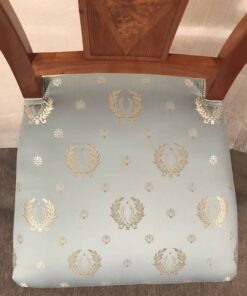 Set of Four Neoclassical Chairs- view of the fabric- Styylish