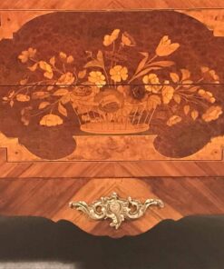 Louis XVI Style Chest of Drawers- marquetry detail front- Styylish