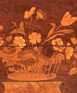 Louis XVI Style Chest of Drawers- marquetry detail front flowers- Styylish