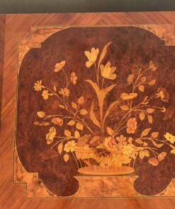 Louis XVI Style Chest of Drawers- marquetry detail top- Styylish