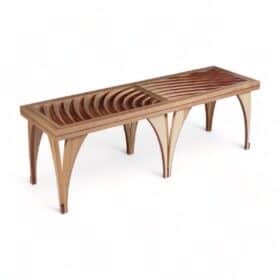 Modern Bench by Michael Mittelman, M.33,  Hand Made