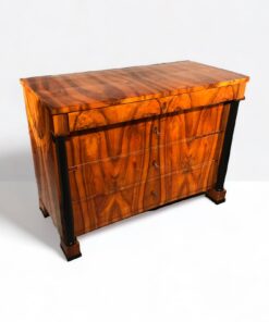 Biedermeier Walnut Dresser- three-quarter view- Styylish