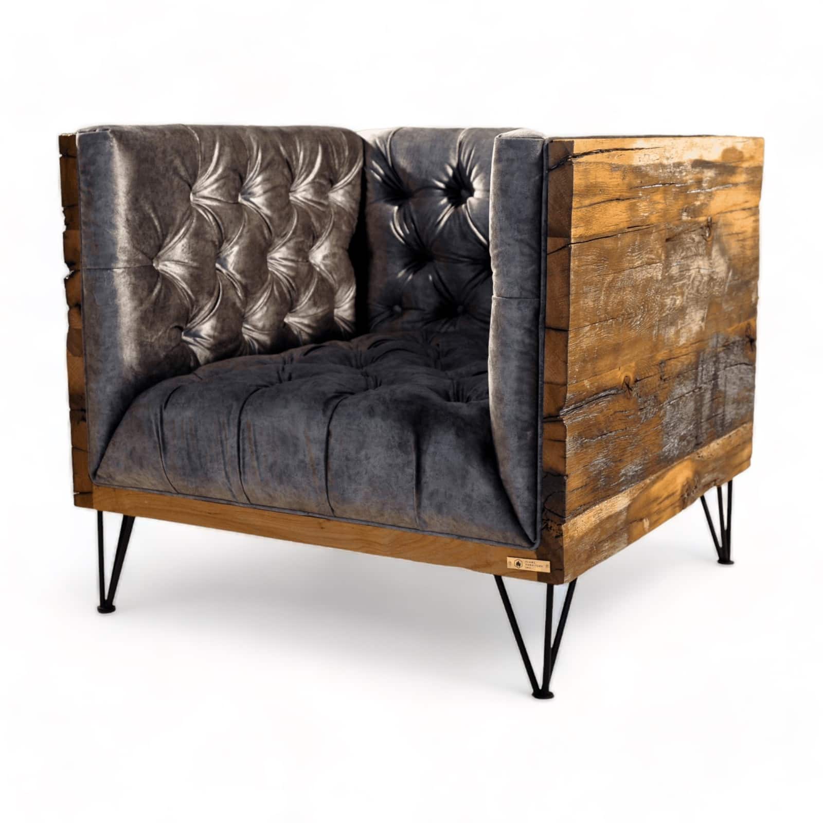 Reclaimed wood- armchair- styylish