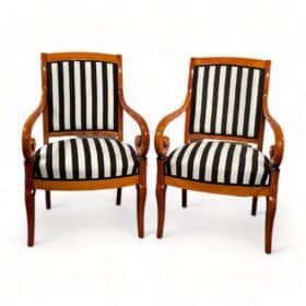 Pair of Biedermeier Armchairs, 1820