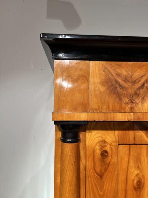 Cherry Biedermeier Armoire - Top Edge - Styylish