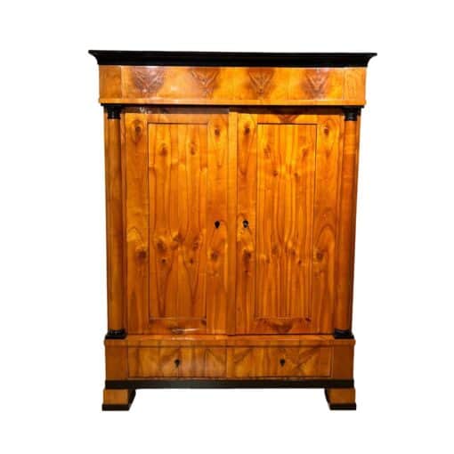 Cherry Biedermeier Armoire - Front - Styylish