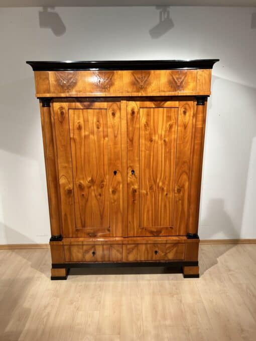 Cherry Biedermeier Armoire - Front Profile - Styylish