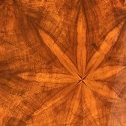 Austrian Biedermeier Table- Top with piecrust veneer, detail of the star inlay- Styylish