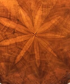 Austrian Biedermeier Table- Top with piecrust veneer details- Styylish