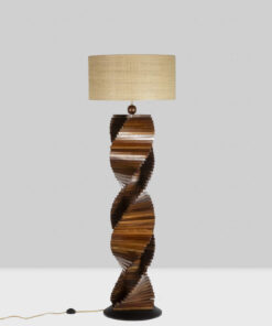 Sculptural Wooden Lamp - Front - Styylish