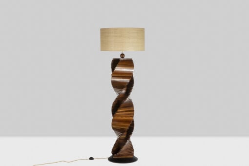 Sculptural Wooden Lamp - Front - Styylish