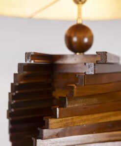 Sculptural Wooden Lamp - Wood Detail - Styylish