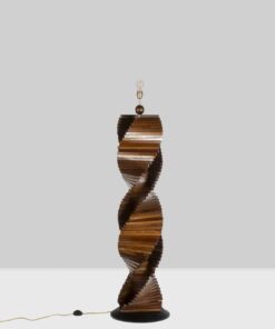 Sculptural Wooden Lamp - Without Shade - Styylish