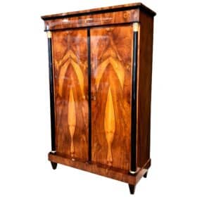 Neoclassical Biedermeier Armoire, Walnut, South Germany, circa 1815s