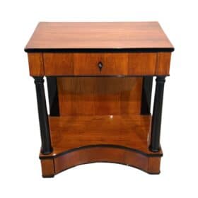 Biedermeier Console Table, Two Drawers, Cherry Veneer, South Germany circa 1820