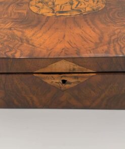 Biedermeier Jewelry Box with Ink - Keyhole Inlay Detail - Styylish